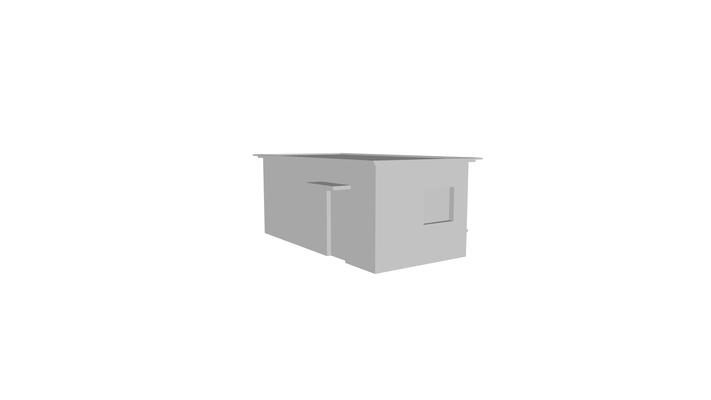 pequeña polaco tienda h0 casa edificio diorama campo pueblo 3d print model - Mito3D