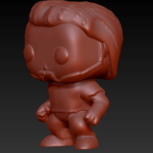 pequeño pop de funko varios zbrush muchacho 3D print model - Mito3D