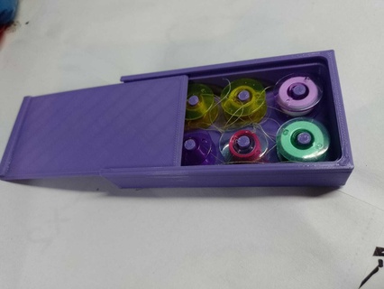 small reel organizer sewing machine spool charms pendants closing handles 3d print model - Mito3D