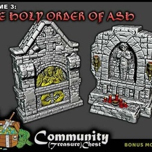 small roadside shrines - 28mm dnd dungeons and dragons fantasy pathfinder wargames 3d print model - Mito3D