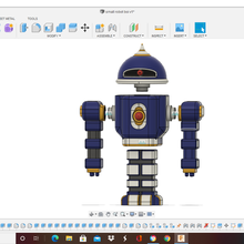 petit robot boi jouet anime mech art amusement 3d print model - Mito3D