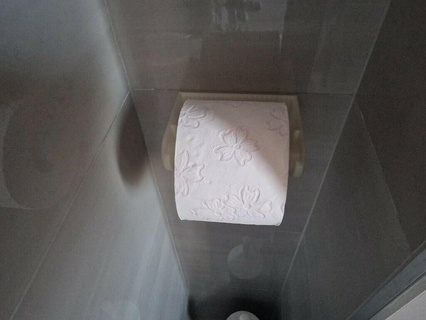 pequeno lista suporte ampla banheiro papel 3d print model - Mito3D