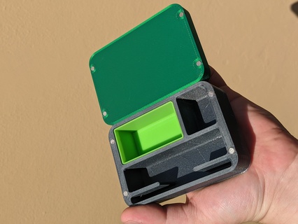 pequeno rolando tabaco caso bainha fumaça fumar charuto cigarro caixa ímãs armazenamento salvou organizador caja estuche 3d print model - Mito3D