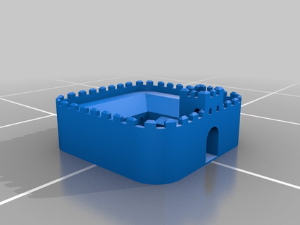 piccolo romano forte mescolare castello rumeno edifici strutture architettura Casa 3d print model - Mito3D