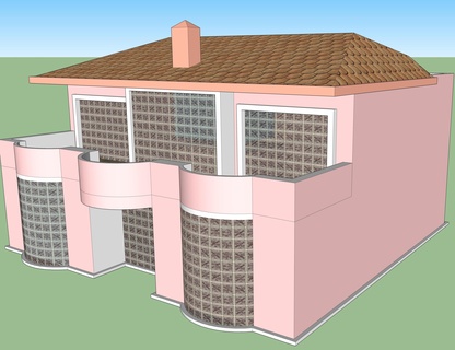 klein Rahmen Haus Gebäude 3d print model - Mito3D