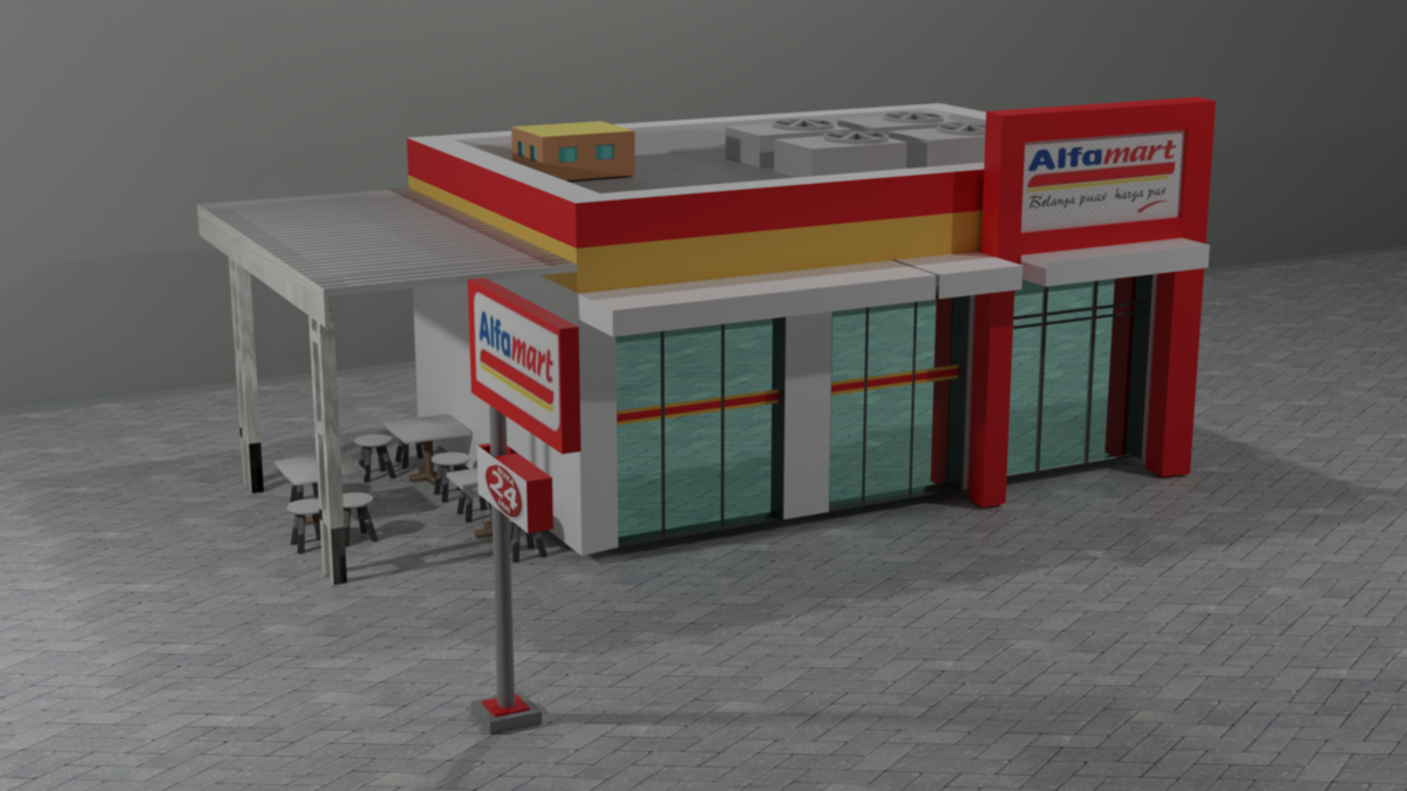küçük Dükkan ev mağaza 3D print model - Mito3D