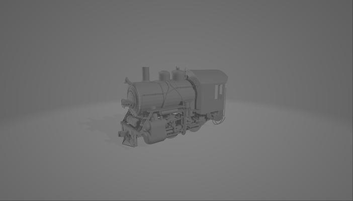 küçük manevra lokomotif oyun buhar demiryolu tren vagon raylar makinist kömür kazan şömine şarj etmek yolcular mühendislik sert istasyon sürücü makine bakmak 3d print model - Mito3D