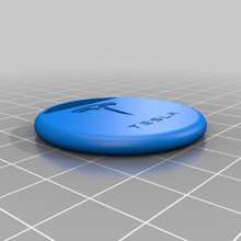 sencillo y pequeño tesla llavero la joyería llaveros simple fácil 3d print model - Mito3D