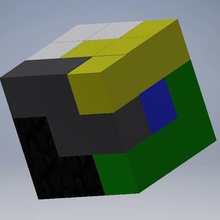 pequena soma quebra-cabeça cubo de armazenamento caixa jogo brinquedo 3d print model - Mito3D