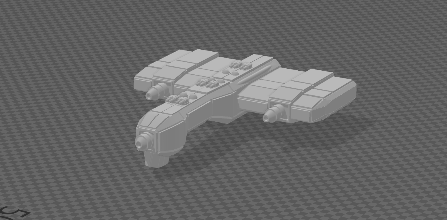 small space ship space ship space frigate  3D print model - Mito3D