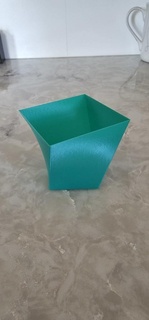 piccolo spirale vaso fiore vasi modalità arredamento 3d print model - Mito3D