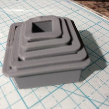 kleine quadratische Fräser-set home polymer clay Ausstecher set Fräser Ausstechformen 3d print model - Mito3D