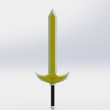 small sword gadget mythology anime game 3d print model - Mito3D
