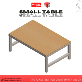 small table printing 3d soliworks 3d print model - Mito3D