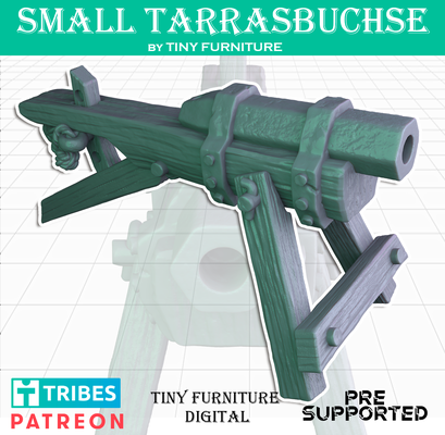 small tarrasbuchse medieval artillery game 3d print model - Mito3D