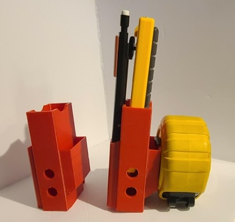 klein Werkzeuge Bahnhof Werkzeughalter Messerhalter bisschen Halter Unterstützung Messung Band 3d print model - Mito3D