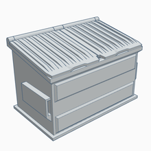 small trash bin 1 10 scale construction collection garbage lids garage workshop 3d print model - Mito3D