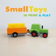 smalltoys - çiftlik traktör römorku oyun oyuncak evi firma römork 3d print model - Mito3D