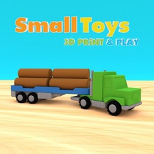 smalltoys american truck freight trailer game plaything lorry 3d print model - Mito3D