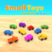 smalltoys voitures pack jeu jouet voiture van course 3d print model - Mito3D