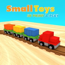 smalltoys freight train game locomotive plaything rail car merchandise 3d print model - Mito3D