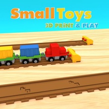 smalltoys ferrocarriles tope amortiguador juego de tren la pista juguete 3d print model - Mito3D