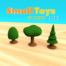 smalltoys trees game trunk trunck wood plaything 3d print model - Mito3D
