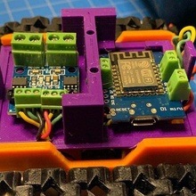 smars wemos montaje plato robótica 3d print model - Mito3D