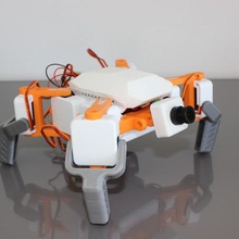 smars quad mod gadget el robot dlc arduino quadpod cuadrúpedo ugv drone servos sg90 3d print model - Mito3D