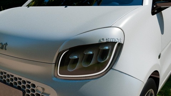 intelligent 453 mal œil logo eq voiture intelligente 3d print model - Mito3D
