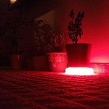 smart led flower pot stand interactive art light led strip garden flowerpot arduino