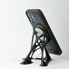 inteligente phone topologia otimizado Magsafe ficar pé 3d print model - Mito3D