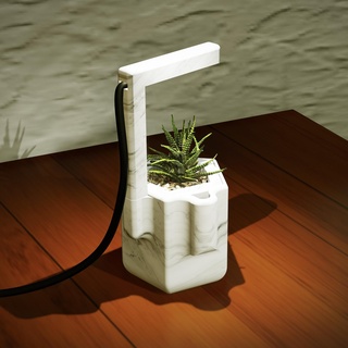 inteligente self watering pentagono fioriera giardino pentola pianta serra 3d print model - Mito3D