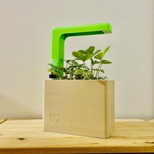 smart self-watering pot grow light 2 pots fruit garden home office plant herbs vegetables greenhouse 3d print model - Mito3D