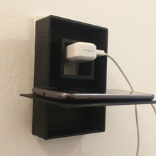 smartphone charger hanging case gadget traveller travellers 3d print model - Mito3D