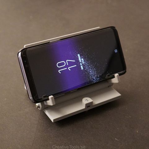smartphone secretária de ângulo ajustável gadget móveis filme assistindo youtube 3D print model - Mito3D