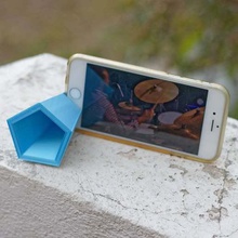 support pour smartphone amplificateur gadget téléphone mobile stand iphone de casque 3d print model - Mito3D