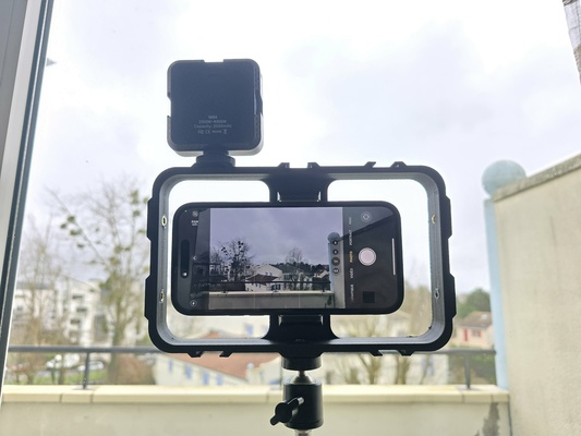 smartphone foto video gabbia 3d print model - Mito3D