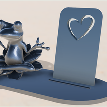 smartphone stand frog gadget iphone flower phone 3d print model - Mito3D