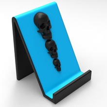 smartphone support skull game cell base phone holder make world+ cool stand android iphone 3d print model - Mito3D