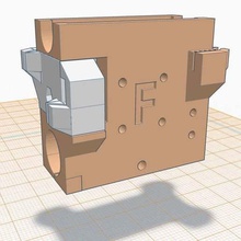 smartrapcore alu x-carriage balanced belt tensioning 3d_printer_parts 3d print model - Mito3D