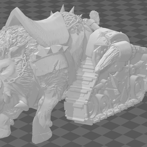 smasha hog game ork orks warhammer squig greenskin snagga 28mm tabletop 40k orc 3D print model - Mito3D