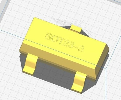 smd scatola elettronico componenti titolare supporto 3d print model - Mito3D