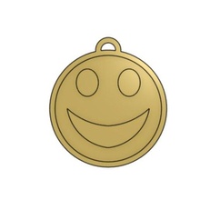 smile-emoji keychain gadget emoji smile 3d printed gift idea ideas gifts fun 3d print model - Mito3D
