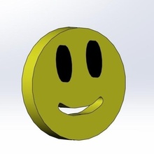 smile button fashion 3d print model - Mito3D