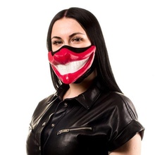Sorridi mascherina moda maschera coronavirus covid 19 viso labbra rossetto donne 3d print model - Mito3D