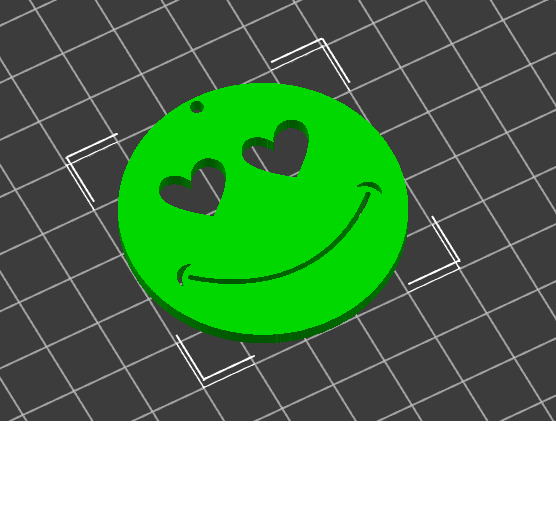 Lächeln Schlüsselbund 3D print model - Mito3D
