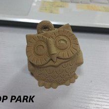 smile owl ring cork filaments fashion animal art model owl ring toy fashion