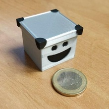 sourire minuscule boîte mignonne petit 3d print model - Mito3D