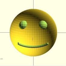 smiley various toy thing-a-day openscad nonparametric 3d print model - Mito3D